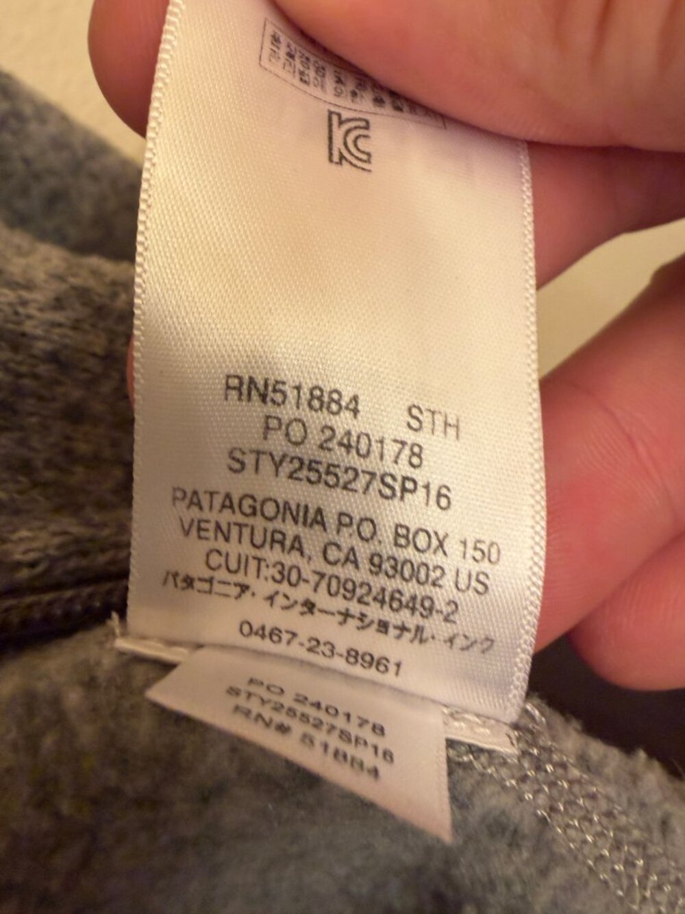 Patagonia Men's Better Sweater Full-Zip Fleece Jacket in Gray, Size Large - Picture 5 of 5